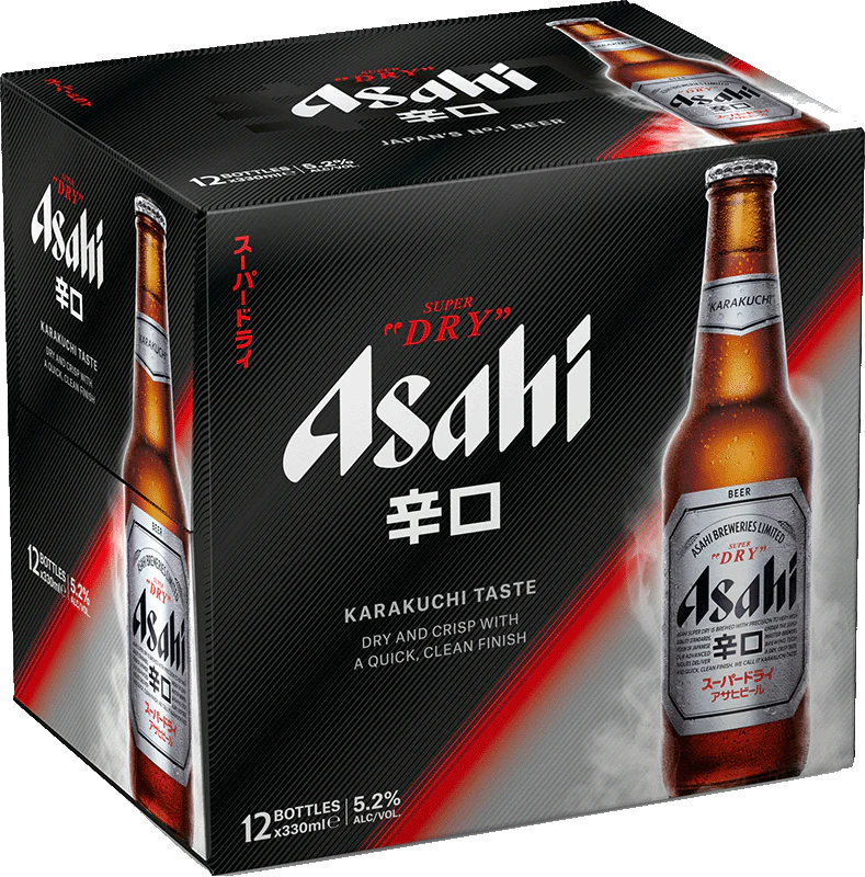 Asahi Super Dry 12 Pack (33cl Bottles)