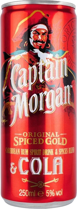 Captain Morgan & Cola 25cl Can