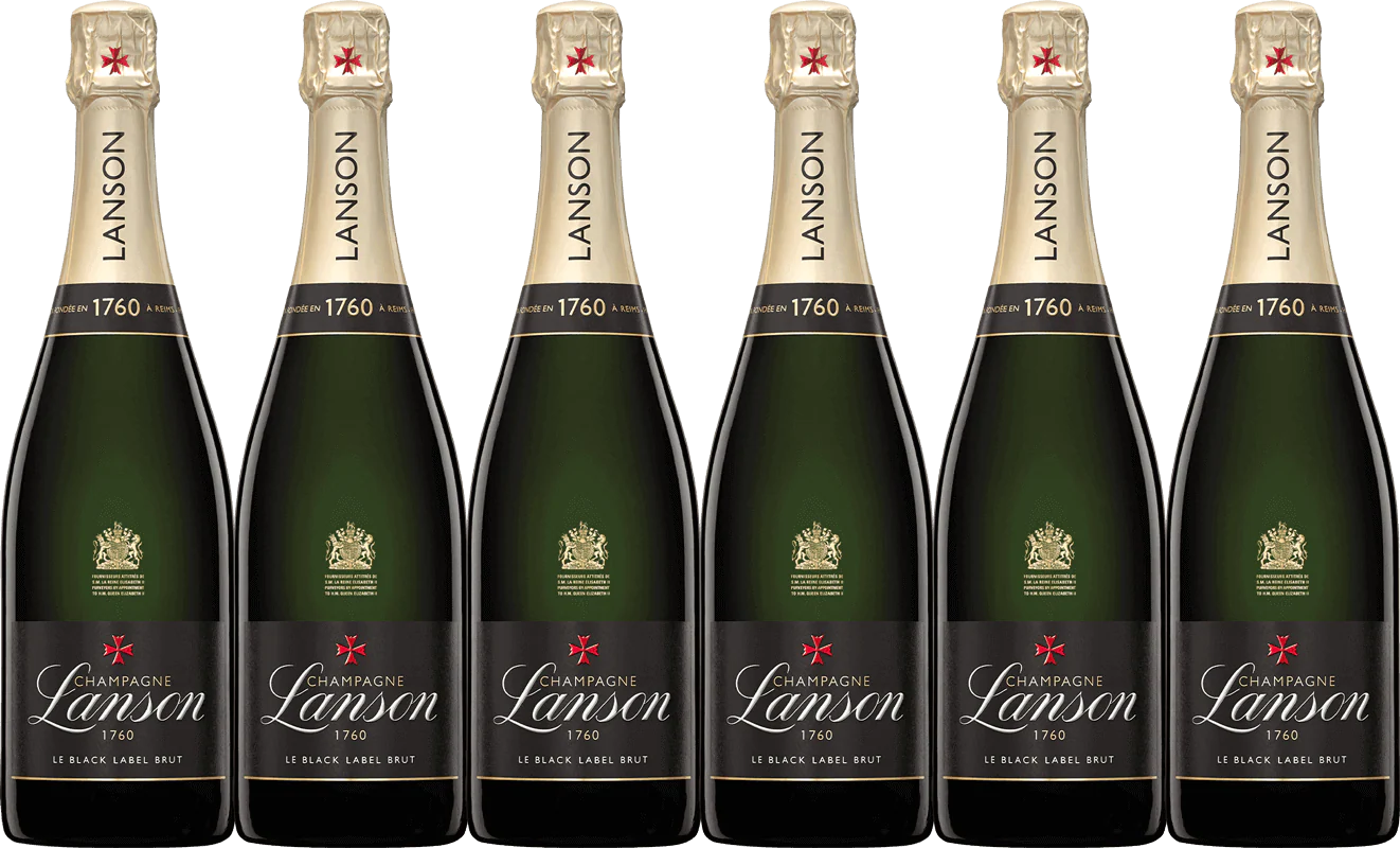 Champagne Lanson Le Black Label 6 Bottle Case