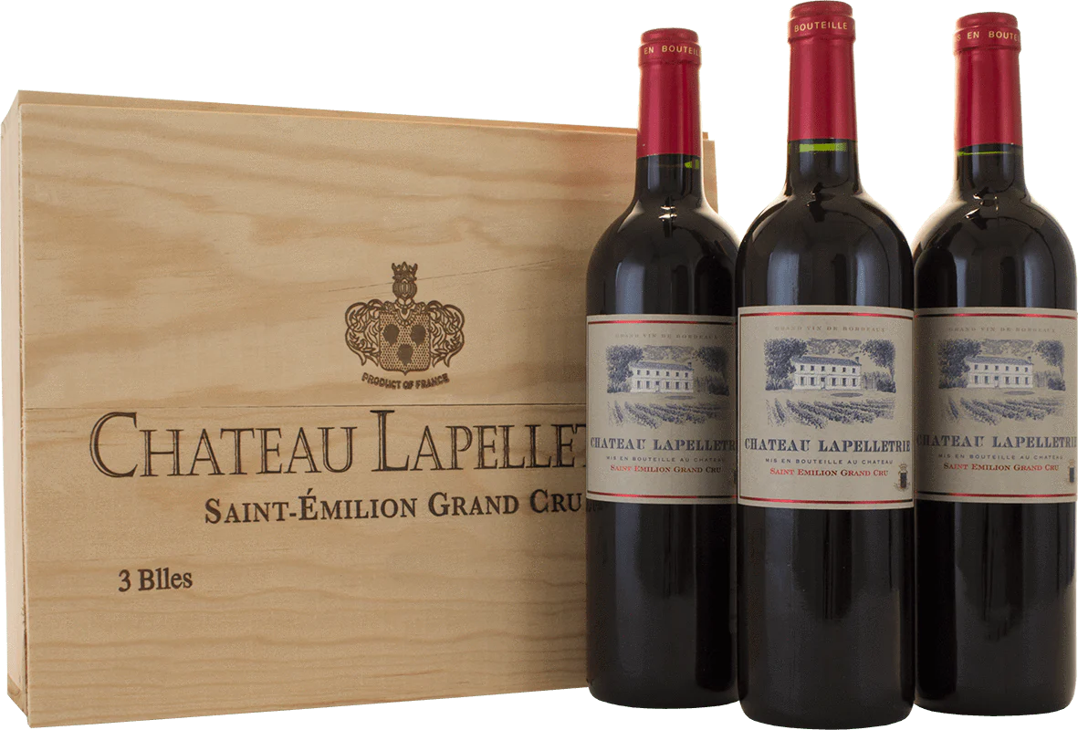 Château Lapelletrie - 3 Bottle Wood Gift
