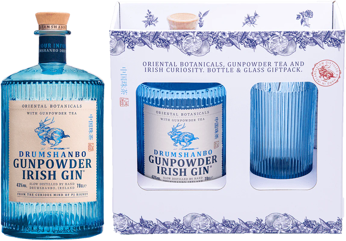 Drumshanbo Gunpowder Original Gin Glass Pack
