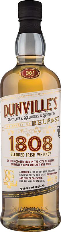 Dunvilles 1808 Irish Whiskey 70cl