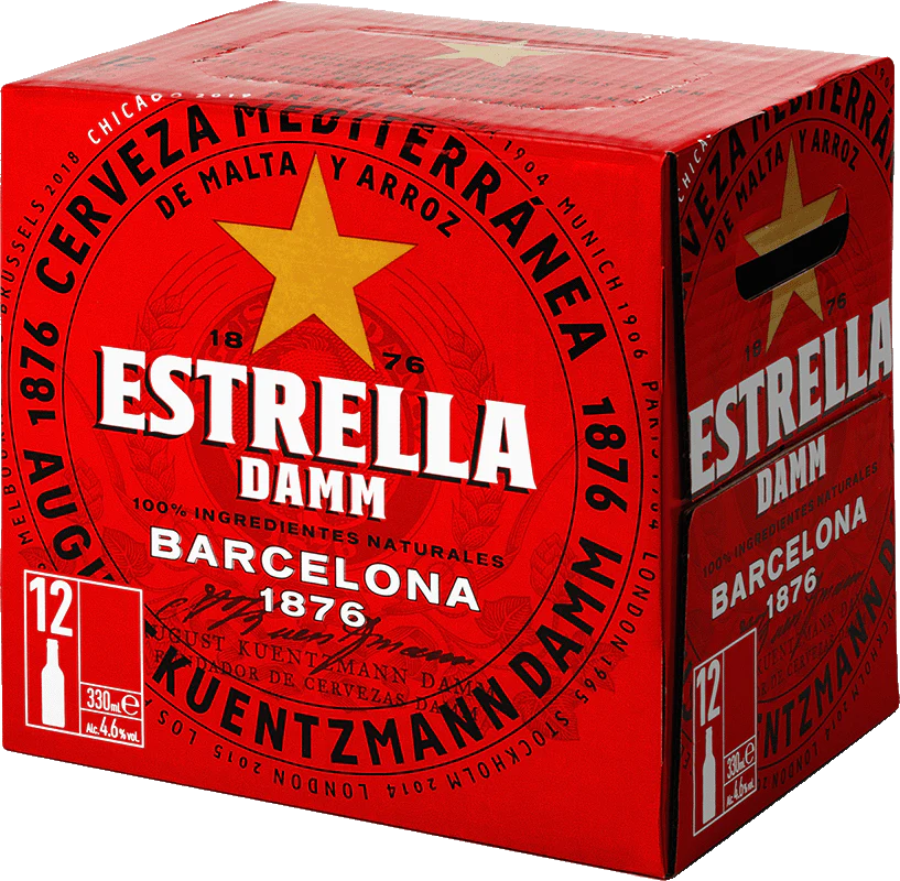 Estrella Damm 12 Pack (33cl Bottles)