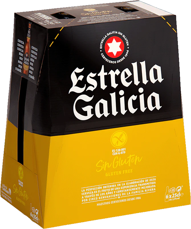 Estrella Galicia Gluten Free 6 Pack (25cl Bottles)