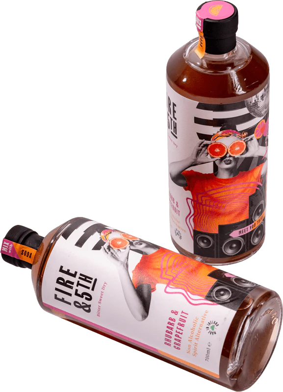 Fire & 5th Rhubarb & Grapefruit Alc Free 70cl
