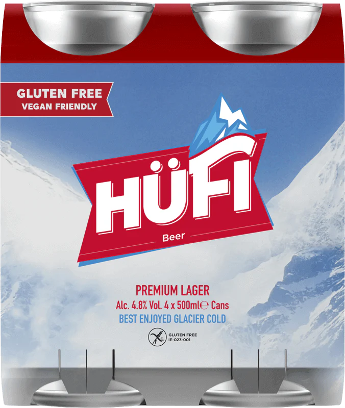 Hufi Gluten Free Lager 4Pk 50cl Can