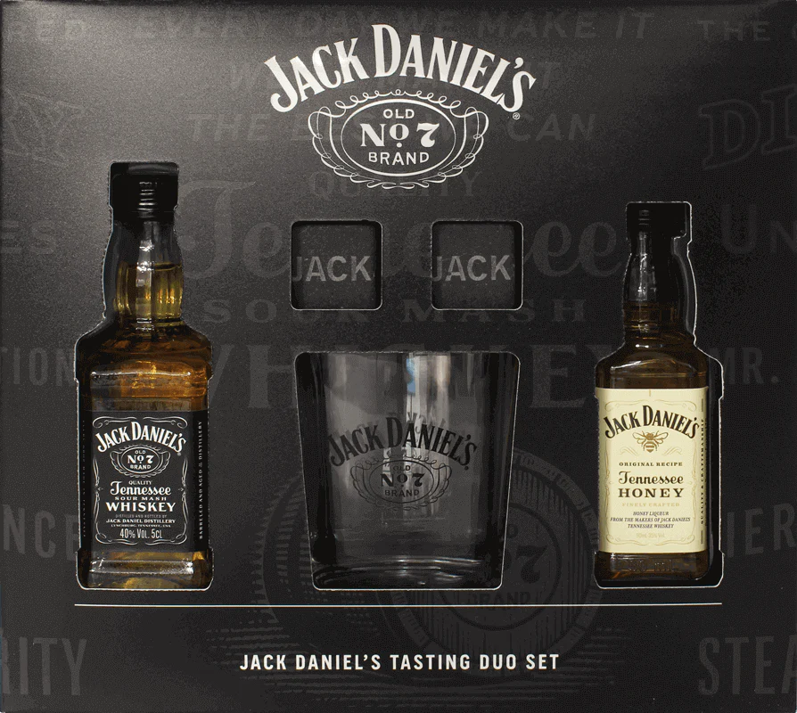 Jack Daniel's 5cl Duo Tumbler and Stones Gift Set