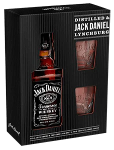 Jack Daniel's 70cl Gift GlassPk