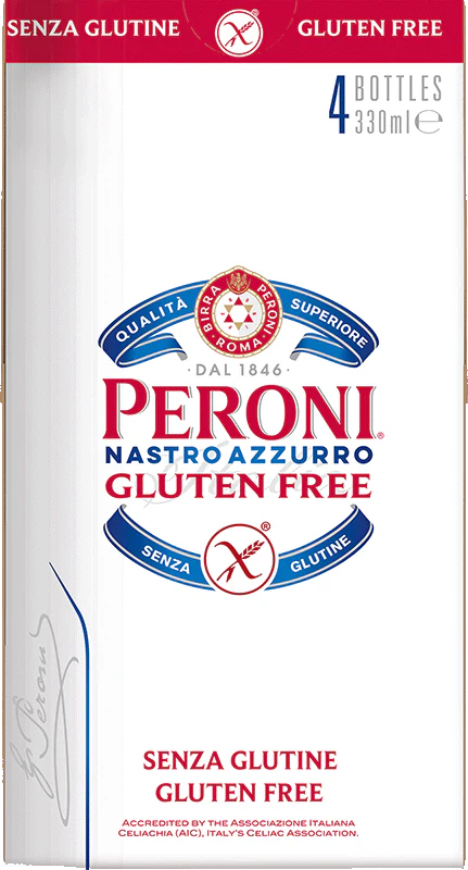 Peroni Gluten Free 4 Pack (33cl Bottles)