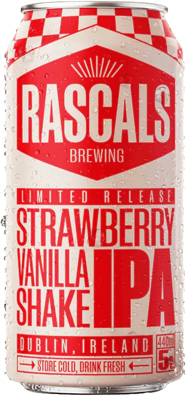 Rascals Strawberry Vanilla Shake IPA 44cl Can