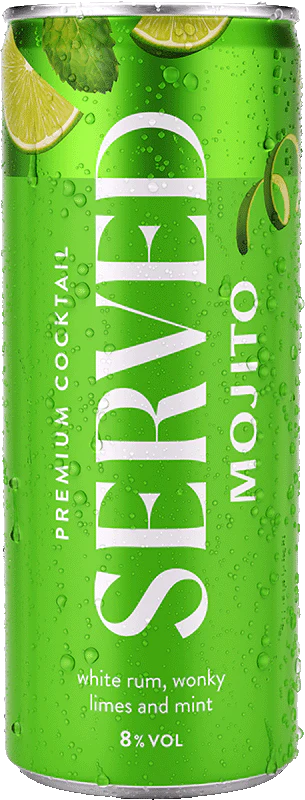 Served Mojito Cocktail 25cl Can