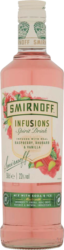 Smirnoff Infusions Raspberry Rhubarb & Vanilla 50cl