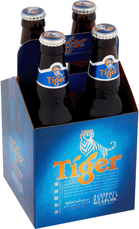 Tiger Beer 4 Pack (33cl Bottles)